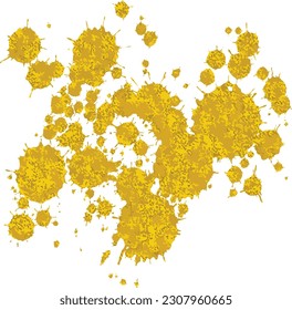 Mucha textura de oro de tinta goteada aleatoriamente