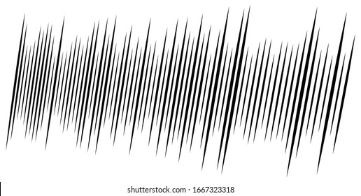 random dynamic vertical lines pattern. comic action lines. parallel stripes. straight streaks, strips design. linear, lineal pattern. line half-tone element. abstract geometric pattern