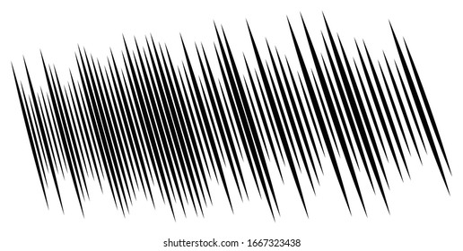 random dynamic vertical lines pattern. comic action lines. parallel stripes. straight streaks, strips design. linear, lineal pattern. line half-tone element. abstract geometric pattern
