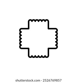 eps de design de vetor de contorno de elemento aleatório