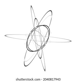 Random ellipses, ovals artistic abstract art element