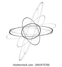Random-Ellipsen, künstlerisches abstraktes ovales Kunstelement