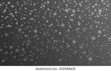 Papel de parede de flocos de neve caindo aleatoriamente. O pó da queda de neve congela os grânulos. Cachoeira de neve céu branco azul azul azul azul azul fundo. Muitos flocos de neve vetor fevereiro. 
