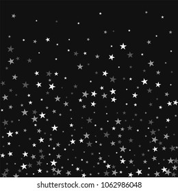 Random falling stars. Bottom gradient on black background. Impressive vector illustration.