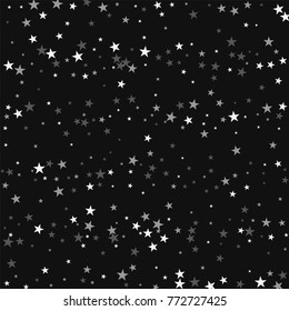 Random falling stars. Chaotic scatter lines on black background. Graceful vector illustration.
