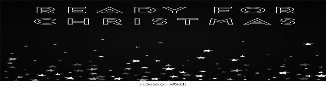 Random falling stars Ready for Christmas greeting card on black background.classy vector illustration.