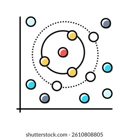 random forest algorithm color icon vector. random forest algorithm sign. isolated symbol illustration