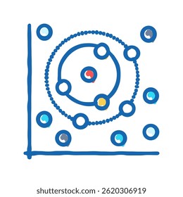 random forest algorithm doodle icon sketch vector. random forest algorithm sign. isolated symbol illustration