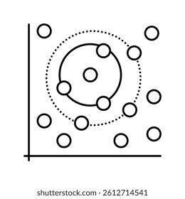 random forest algorithm line icon vector. random forest algorithm sign. isolated contour symbol black illustration