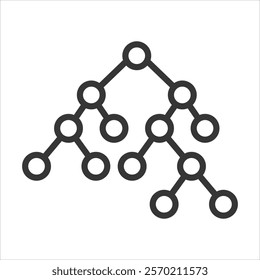 Random forest icon vector illustration outline