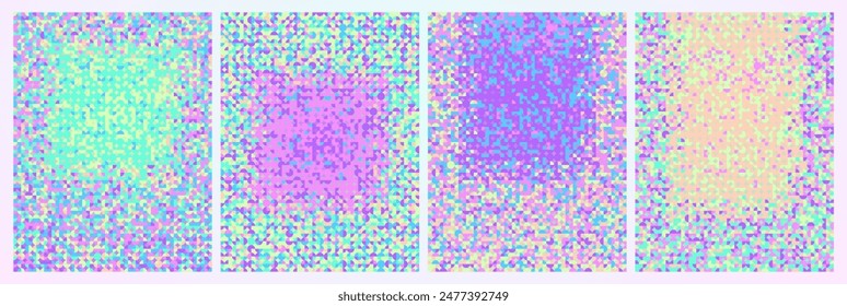 Fondos de puntos de colores pastel divertidos al azar.
