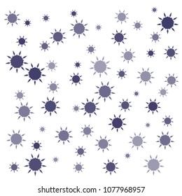 Random gemetric flower-star background
