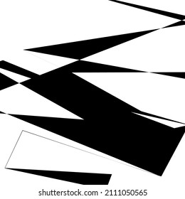 Random geometric abstract art element. Shattered texture