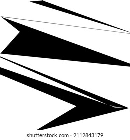 Random geometric abstract art element. Shattered texture