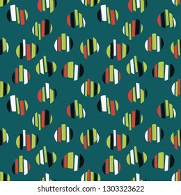Random geometric background. Seamless pattern. Vector.
