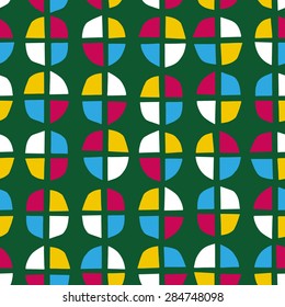 Random geometric background. Seamless pattern.Vector. 