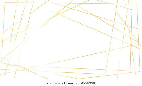 Random geometric line pattern on a transparent background. Abstract geometric lines background. Abstract black random chaotic lines with low poly squares and triangles shape background.