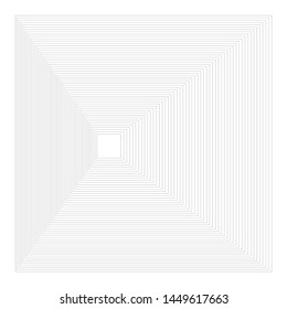 random geometric shape with black monochrome lines futuristic design element template vector background isolated on white