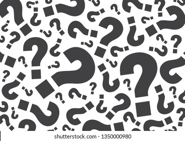 random gray question mark for background, vector illustration 