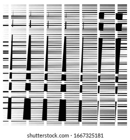 random grid, mesh pattern. grating, trellis texture. intermittent, interrupt lines lattice. intersecting segmented stripes. dashed crossing streaks design. abstract geometric illustration