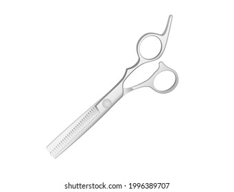 random hair cut scissors with silver color