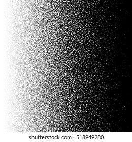 Random halftone, pointillism pattern - Irregular dots abstract monochrome halftone