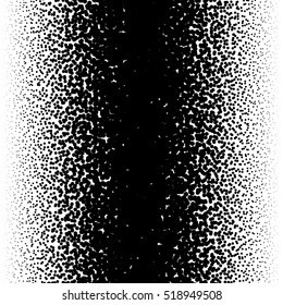 Random halftone, pointillism pattern - Irregular dots abstract monochrome halftone