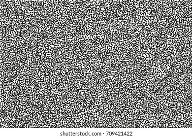 Random halftone  Pointillism style  Background and irregular  chaotic dots  points  circle  Abstract monochrome pattern  Black   white color  Vector illustration