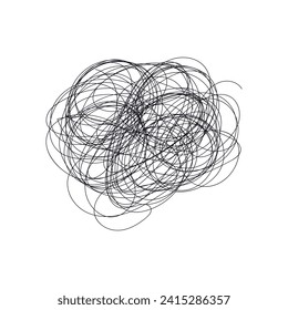 Random Hand Drawn Scrabbles Doodle Vector Illustration Doodle icon