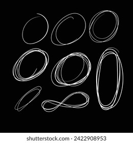 Random Hand Drawn Scribble Doodle symbols Vector Random Hand drawn doodles icon