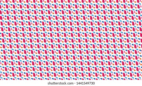 Random Handmade Colorful Scattered Pattern 
