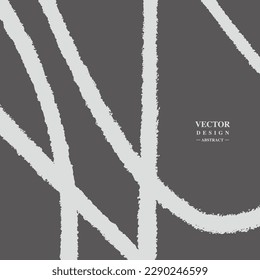 Random hand-painted brush lines, gray background, road imagery, and the concept of "intersection".