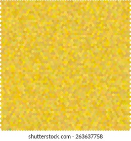 Random Honey color Hexagon shapes vector set abstract background