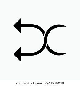 Random Icon. Disordered Direction Symbol.