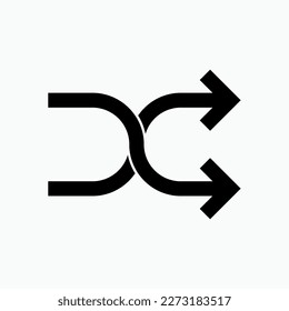 Random Icon. Disordered Direction Symbol.