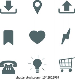 Random icon set. Vector illustration