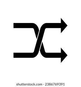 Random Icon. Shuffle Symbol - Vector. 