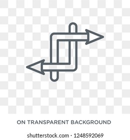 Random icon. Trendy flat vector Random icon on transparent background from Cryptocurrency economy and finance collection. High quality filled Random symbol use for web and mobile - Powered by Shutterstock - Get 15% off with code: PIKWIZARD15