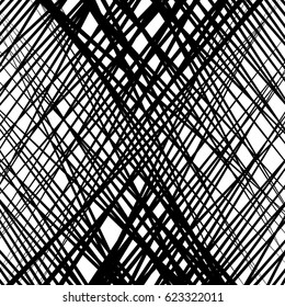 Random intersecting lines abstract geometric pattern. Random grid, mesh texture