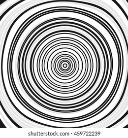 Random irregular circles, rings abstract geometric pattern