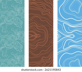 Linha de arte aleatória e Watercolor Motif Padrão sem emenda para uso têxtil