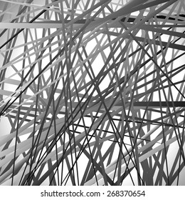 Random lines abstract background. Modern, minimal (contemporary) art like graphics