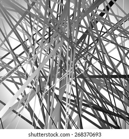 Random lines abstract background. Modern, minimal (contemporary) art like graphics
