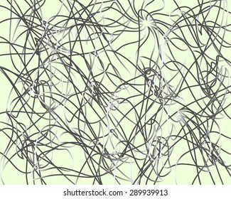 Random lines, abstract wavy lines. Artistic vector background.