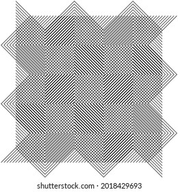 Random lines grid, mesh. Matrix, grille, grating abstract lines element