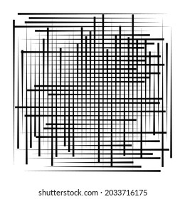 Random-Linien-Gitter, Mesh. Matrix-, Gitter-, Grattierungs-, abstrakte Linien-Element