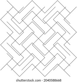 Random lines grid, mesh. Matrix, grille, grating abstract lines element