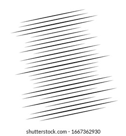 Random lines halftone element. Random horizontal lines. Irregular straight, parallel stripes. Strips, streaks half-tone geometric pattern