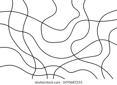Random lines modern wavy shape for fabric, background, tile