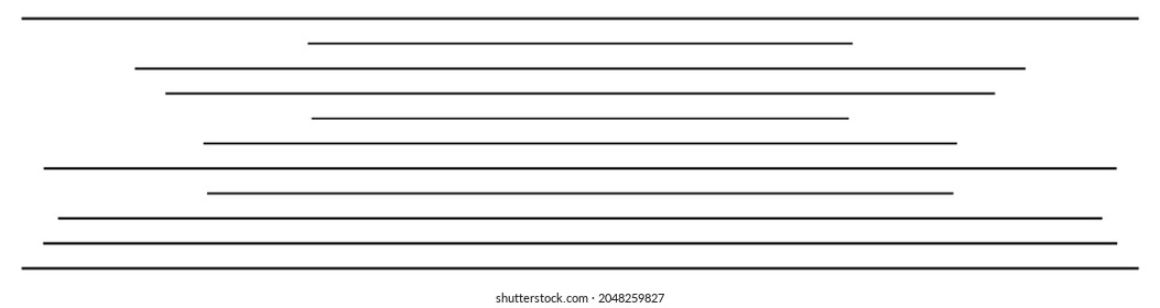 Random-Linien, Streifen, grundlegende geometrische Vektorgrafik